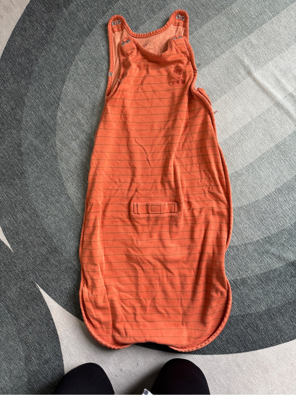 Woolino 4-season sleep sack Terracotta Stripe 0-2y